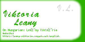 viktoria leany business card